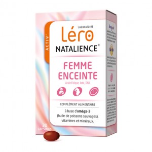3401547937472 Léro NATALIENCE - Femme Enceinte - 90 Capsules Acide folique Iode DHA A base d'oméga-3 (huile de poissons sauvages)