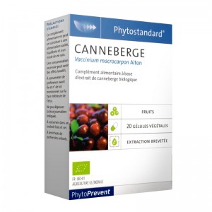 Pileje Phytostandard - Canneberge - 20 Gélules Végétales Vaccinium macrocarpon Aiton. A base d'extrait de canneberge biologique 3401551602922