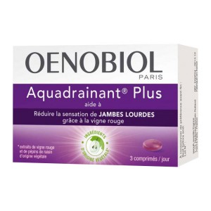 OENOBIOL - Aquadrainant Plus - Aide à réduire la sensation de jambes lourdes - Complément Alimentaire Hyperpara