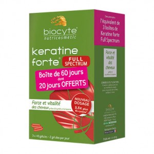 Biocyte Keratine Forte Full Spectrum - 120 Gélules 3770008244078