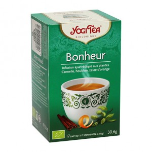 Yogi Tea Bonheur - 17 Sachets Tisane ayurvédique Retrouver équilibre et harmonie L’infusion Bonheur est une recette de... 4012824401471
