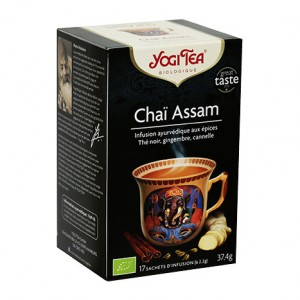 Yogi Tea Chaï Assam 17 sachets d'infusion Magique, puissant, revigorant 4012824402621
