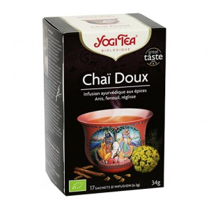 Yogi Tea Chaï Doux - 17 Sachets Infusion Doux et sans théïne 4012824402638