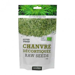 Purasana Super Food - Chanvre Décortiquée Raw Seeds - 200g 100% pure et biologique Convient aux végétariens 5400706613323