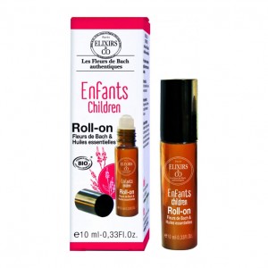 Elixir & Co Roll-On - Enfants - 10 ml BIO Fleurs de bach & huiles essentielles Pour calmer les enfants agités, nerveux ou sous tension