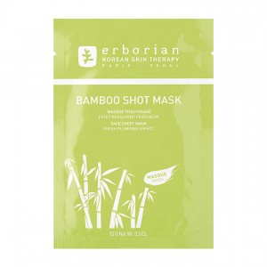 Erborian Bamboo Shot Mask - 15gr Masque tissu visage Effet repulpant fraîcheur 8809255781731