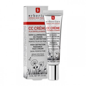 Erborian CC Crème à la Centella Asiatica SPF25 15 ml Soin illuminateur du visage haute définition Perfecteur de peau