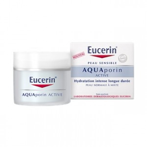 Eucerin AquaPorin Active Texture Légère 50 ml Peau Normale à Mixte Hydratation intense longue durée Sans parfum