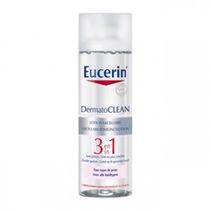 Eucerin DermatoCLEAN - Lotion Micellaire 3 en 1 200 ml Pour tous les types de peau Nettoie le visage, démaquille les yeux
