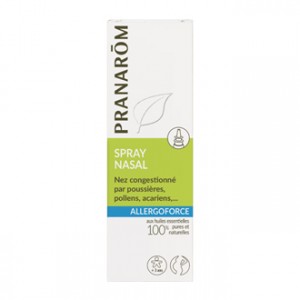 Pranarôm Allergoforce - Spray Nasal 15 ml Nez congestionné par poussières, pollens, acariens… Convient pour la femme enceinte ou allaitante