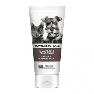 Frontline Pet Care - Shampooing Pelage Noir - 200 ml Idéal pour les pelages foncé Pour chien et chat