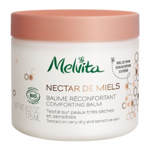 Melvita Nectar de Miels - Baume Réconfortant 175 ml Testé sur peaux très sèches et sensibles Miel de thym Soin nutrition extrême BIO