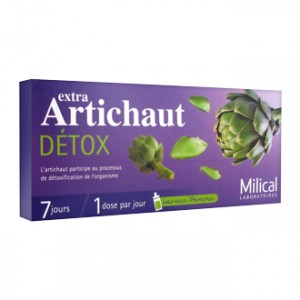 Milical Extra Artichaut Détox 7 Doses Détoxification de l'organisme 7 jours de cure