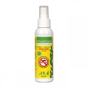 mousticare spray famille125 ml jusqu'à 6 heures sans moustiques et autres insectes efficace contre moustique tigre