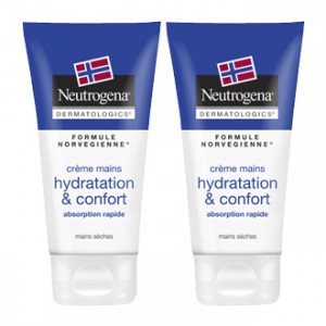 Neutrogena Crème Mains Hydratation & Confort Absorption Rapide 75 ml Lot de 2  OFFRE SPÉCIALE