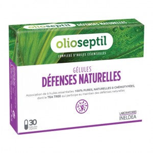 Oliospetil Défenses Naturelles - 30 Gélules Végétales Participe au maintien des défenses naturelles 3700225603372