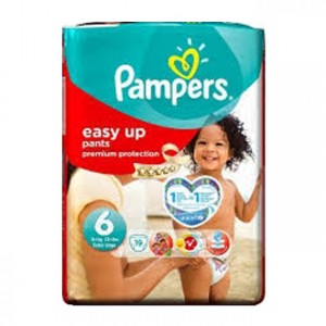 Pampers Easy Up - 6 Extra Large +15kg 19 Couches