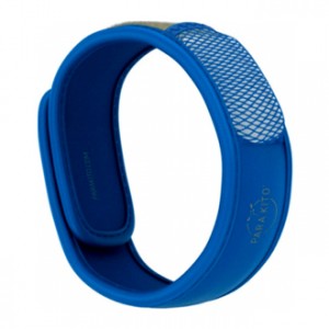 Parakito Bracelet Anti-Moustique Bleu Pour toute la famille Avec 2 recharges soit 2 x 15 jours Résistant à l'eau
