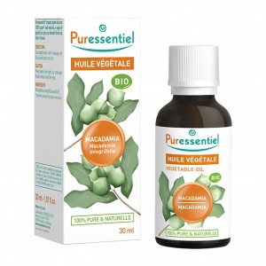 Puressentiel Huile Végétale - Macadamia BIO - 30 ml Macadamia integrifolia 100% pure & naturelle Massage 