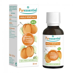 Puressentiel Huile Végétale - Noyau d'Abricot BIO - 30 ml Prunus armeniaca 100% pure & naturelle Usage alimentaire