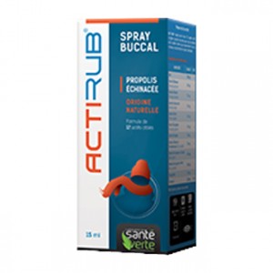 Santé Verte ActiRub - Spray Buccal 15 ml Propolis / échinacée Origine naturelle Formule de 12 actifs ciblés