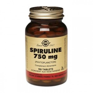 Solgar Spiruline 750 mg 100 Tablets Complément alimentaire riche en protéines Super aliment Pour adulte
