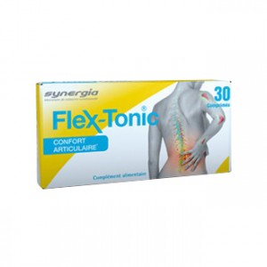 Synergia Flex-Tonic 30 Comprimés Synergie exclusive d’un collagène de type II et de silice Confort articulaire