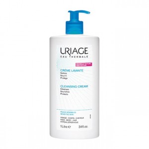 Uriage Crème Lavante - Surgras Moussant Sans Savon 1L Nettoie, nourrit et protège Peaux sensibles Visage, corps et cheveux